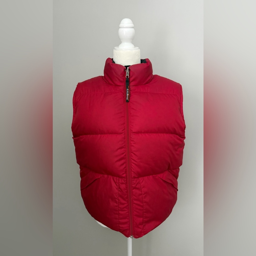 LL Bean women’s reversible puffer vest